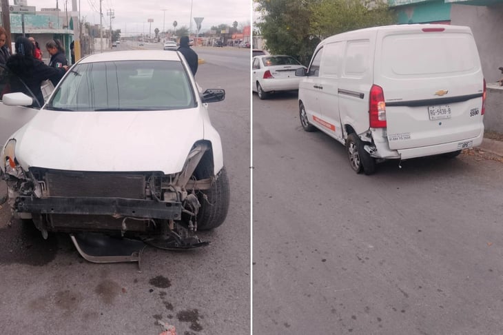 Accidente vehicular deja solo daños materiales en la colonia Chinameca
