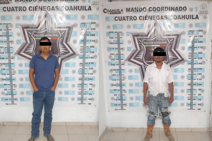 Detienen a dos jóvenes por presunta extorsión a ganaderos en Cuatro Ciénegas