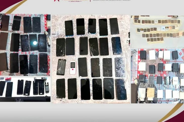 Decomisan 56 celulares y drogas en operativo en Cereso de Pachuca
