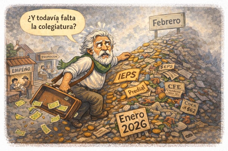 Caricatura editorial - Suben los precios… baja el bolsillo