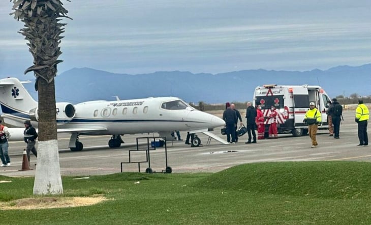 foto Margarita es trasladada en avión a hospital de California