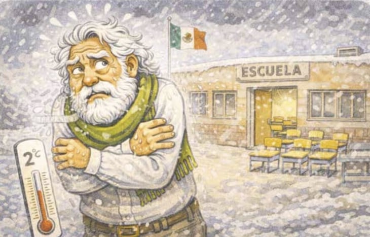 foto Caricatura editorial - Cronos espera... los alumnos no llegan