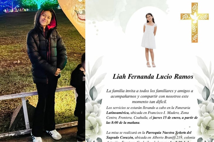 Último adiós a Liah Fernanda, la pequeña de 9 años