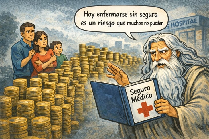 Caricatura editorial - El lujo de estar asegurado