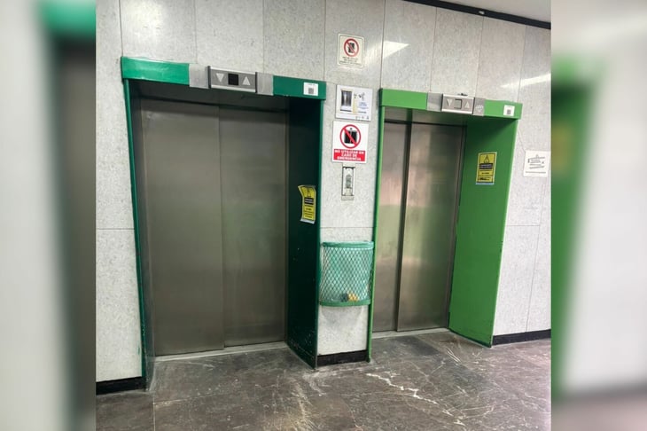 Elevadores del IMSS vuelven a fallar en el cuarto piso