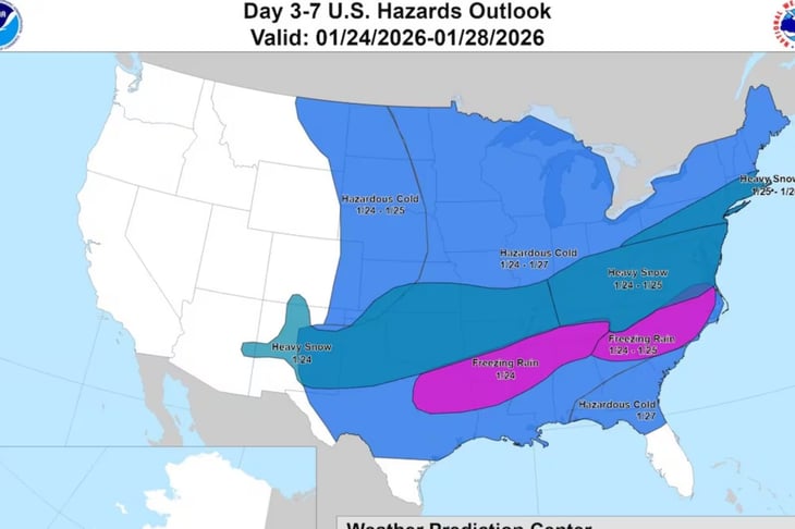 Ola de frío glacial afecta gran parte de Estados Unidos