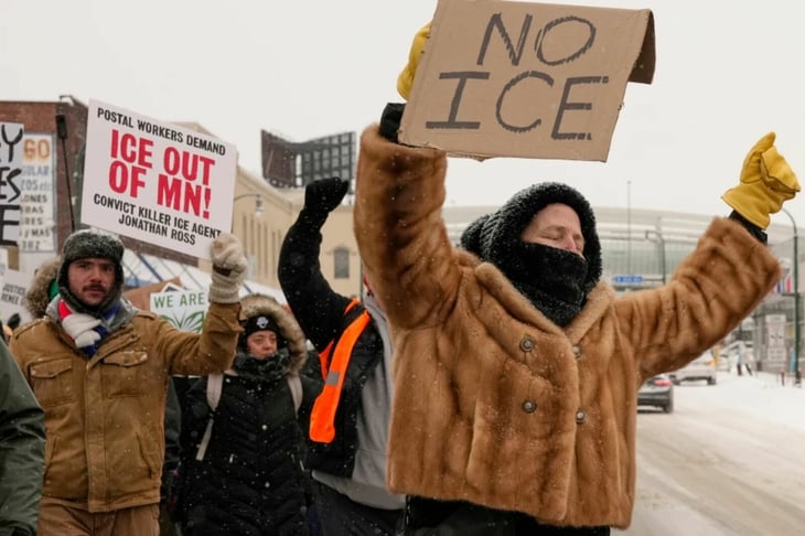 Minnesota se prepara para protesta masiva contra operativos migratorios pese al frío extremo