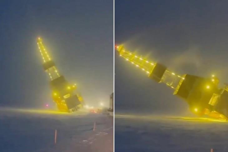 VIDEO: Plataforma petrolera se vuelca en Alaska; autoridades descartan heridos