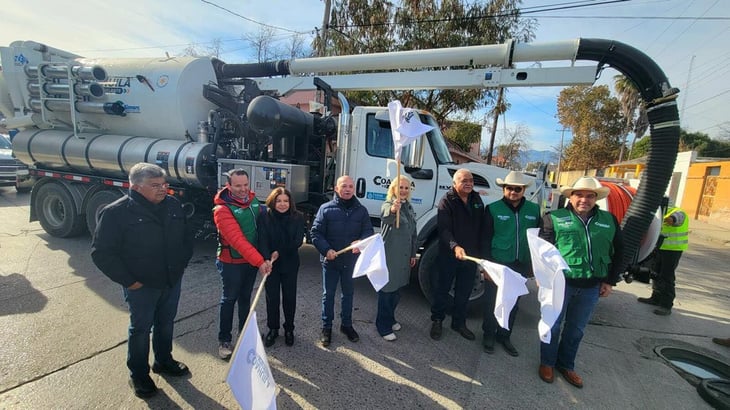 Gobierno de Coahuila fortalece drenaje de Múzquiz con camión Vactor