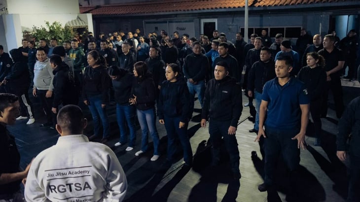 Jiu Jitsu con propósito: policías de Monclova se capacitan para proteger mejor a la ciudadanía