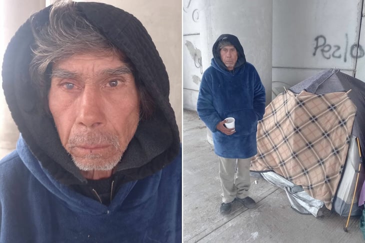 Don Roberto vive en condición de calle y está perdiendo la vista