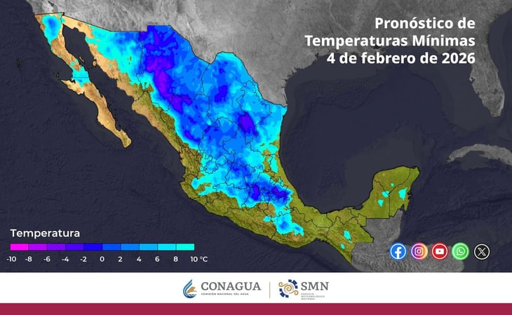 Lluvias fuertes y vientos intensos por frente frío 33 en México