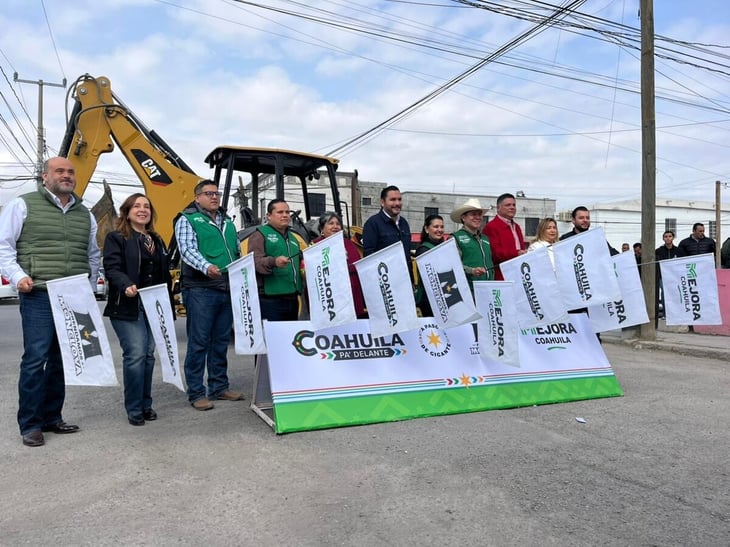 Municipio arranca obra de pavimentación en calles de la colonia Elsa Hernández en Monclova