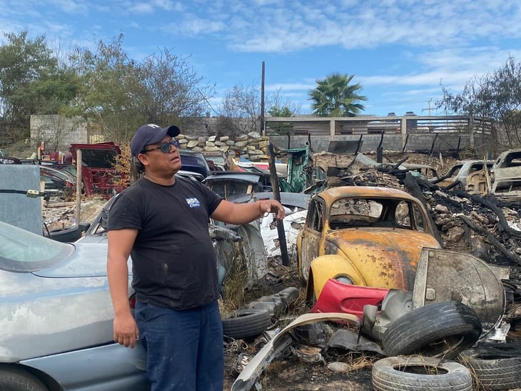 Vecino del Yonke El Güero sufre pérdidas tras incendio