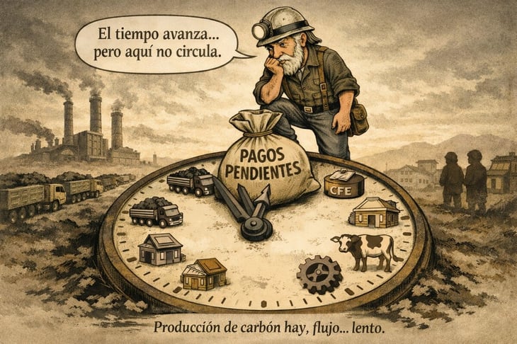 Economía lenta en Región Carbonífera por retrasos de CFE
