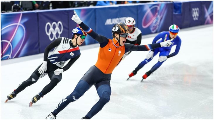 foto Países Bajos gana oro en relevo 5000m en Milano Cortina 2026