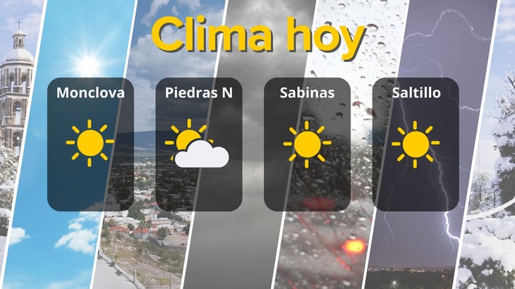 Clima soleado y cálido hoy 25 de febrero en Coahuila
