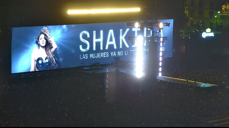CDMX transmitirá show de Shakira en el Zócalo