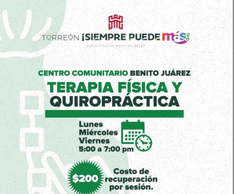 Ofrecen servicios de terapia física y quiropráctica en Centro Comunitario de Desarrollo Social