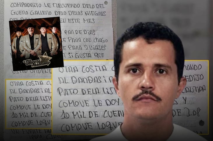 La carta que vincula a 'El Mencho' con Los Alegres del Barranco