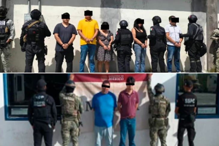 Cateos en dos municipios de Tamaulipas derivan en 7 detenciones y amplio aseguramiento
