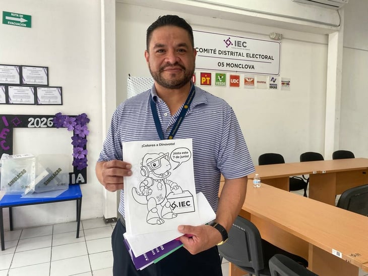 IEC impulsa cultura del voto entre niños en Monclova