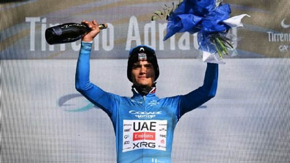 Isaac Del Toro recupera el liderato en la Tirreno-Adriático