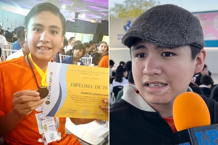 El joven Gilberto Ledezma, quien cursa el segundo grado de secundaria, se prepara para competir con los estudiantes más listos del mundo  El talento