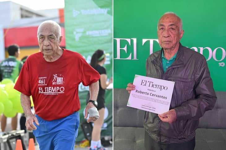 A los 80, Roberto sigue llegando a la meta