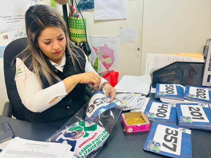 Lista la entrega de kits para la carrera “5K Corre, Trota o Camina a Favor del Agua” en Monclova