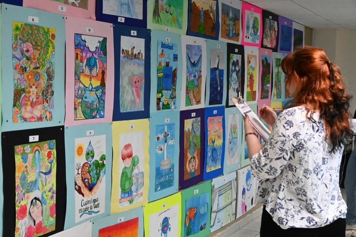 Reconoce SIMAS Monclova-Frontera talento infantil en concurso de dibujo sobre el cuidado del agua