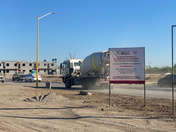 Construyen más viviendas del Bienestar en Sabinas