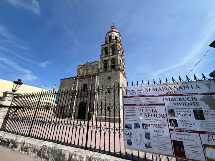 Parroquia Santiago Apóstol anuncia actividades de Semana Santa desde Monclova