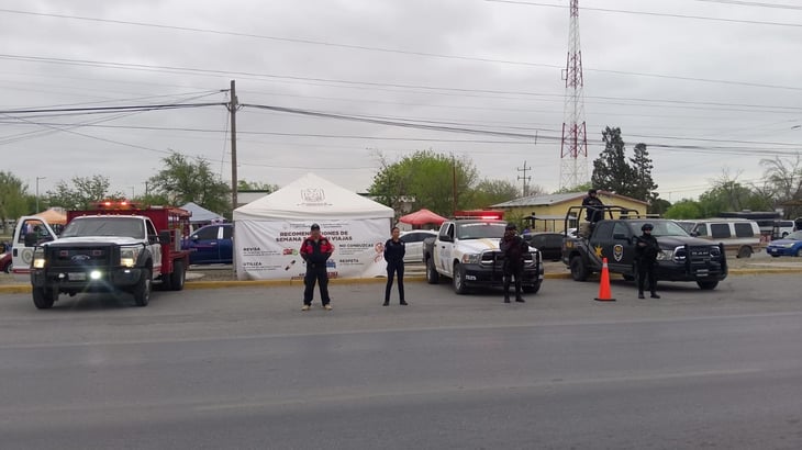 Instalan filtros de revisión en accesos a Piedras Negras durante Semana Santa