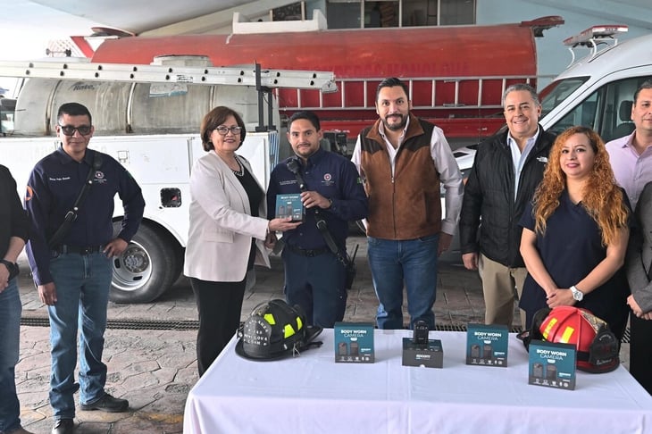 Coparmex dona equipo de bodycams a Protección Civil y Bomberos 