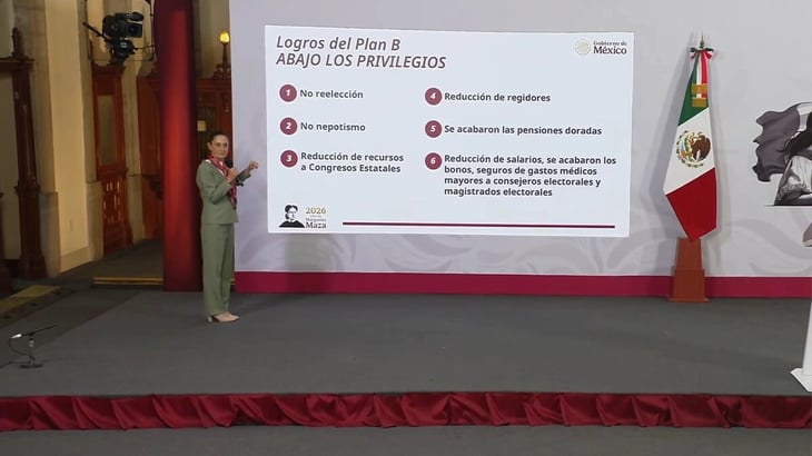 Sheinbaum destaca 6 logros del Plan B electoral