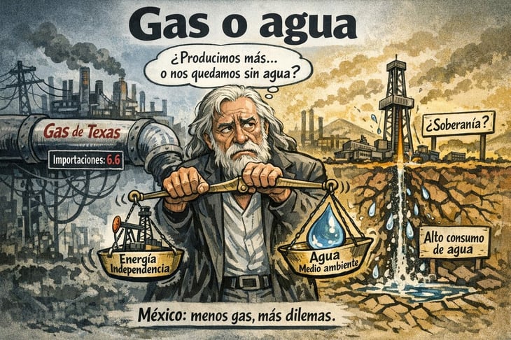 Caricatura editorial - Soberanía a cambio de agua