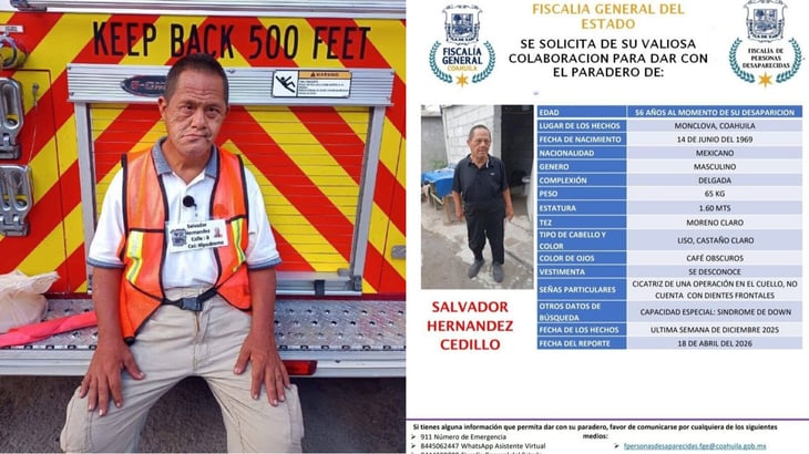 Buscan a “Chavita”, el niño eterno de Monclova