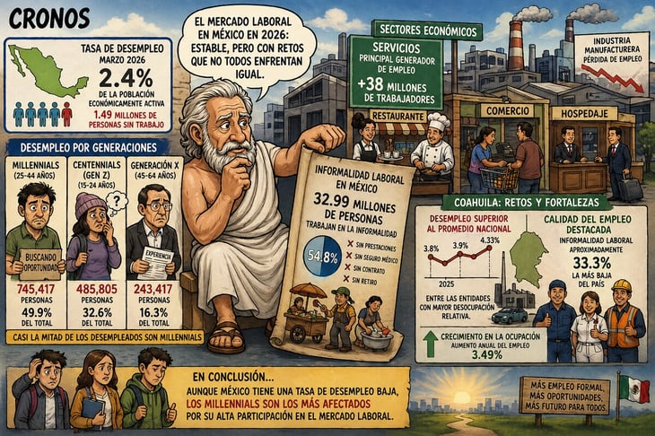 Caricatura Editorial... “México laboral: entre la estabilidad y la desigualdad”