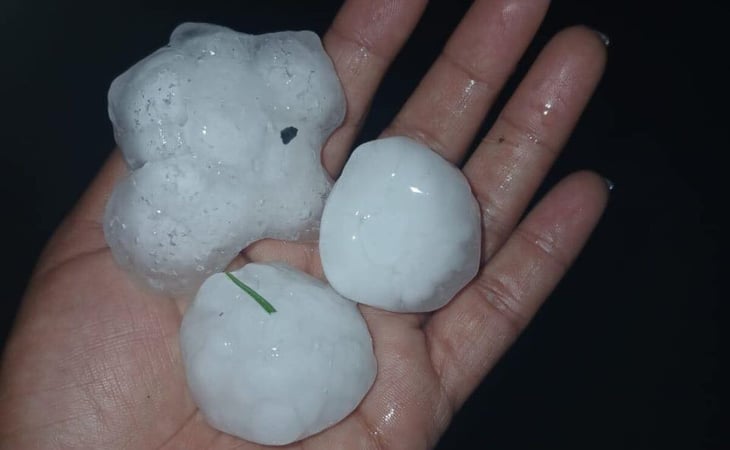 Clima en Nuevo León: granizo sorprende a habitantes de General Terán