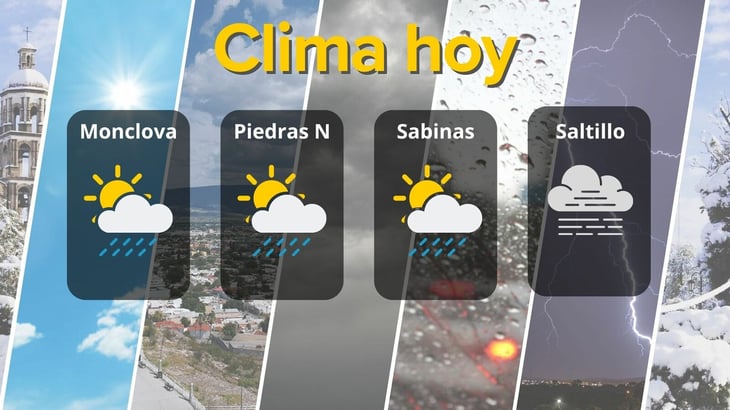Clima en Coahuila: pronostican lluvia débil, niebla y rachas de hasta 70 km/h