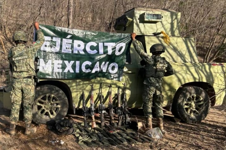 Ejército decomisa vehículo tipo “monstruo” y arsenal tras operativo en Sinaloa