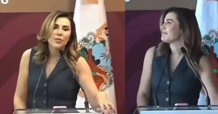 Marina del Pilar se queda sin luz en conferencia mientras negaba apagones