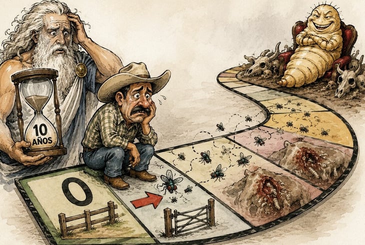 Caricatura Editorial... “Combate al gusano barrenador tomará una década”