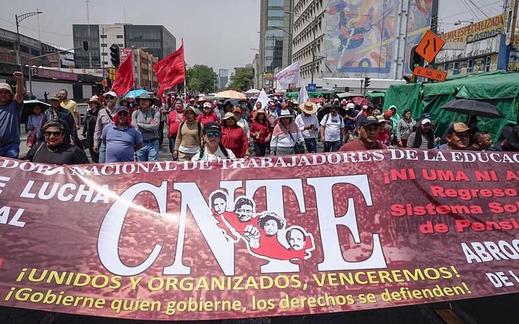 CNTE confirma huelga nacional y plantón en CDMX previo al Mundial 2026