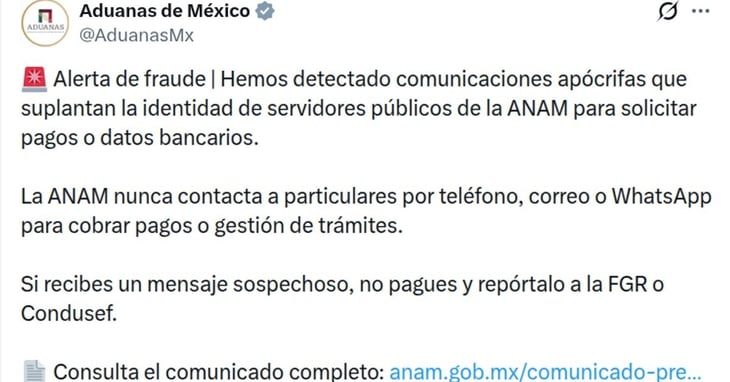 foto ANAM alerta por fraudes que usan identidad de funcionarios