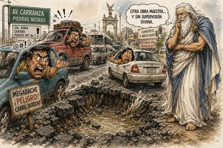 Caricatura Editorial... “El megabache de nunca acabar”