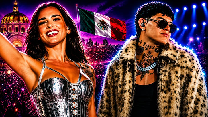 foto Dua Lipa sorprende con Maná y Junior H responde a críticas