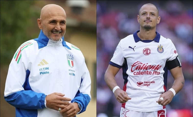 Luciano Spalletti “presume” camiseta de Chicharito Hernández en su colección