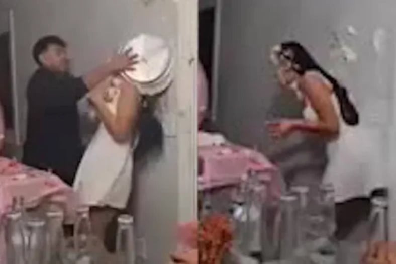 Video: Agresión en XV años: lanzan pastel a quinceañera